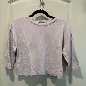 Women's Light Grey Cropped Top